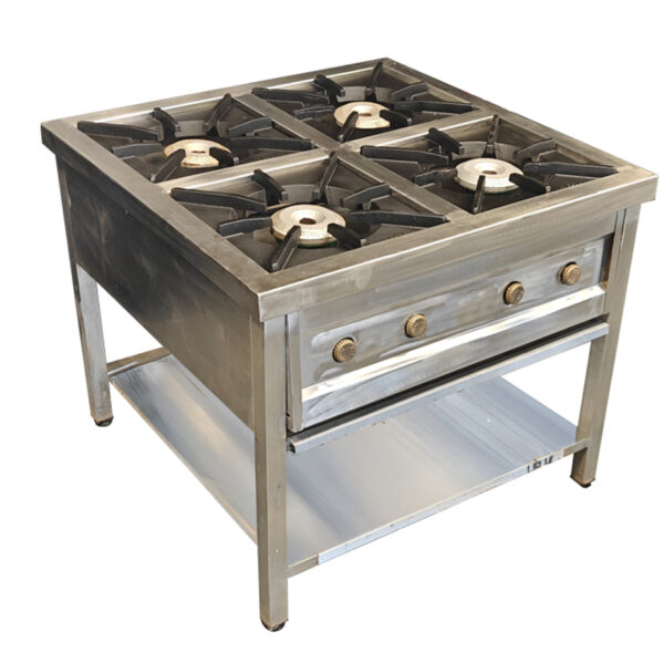 4 burner gas cooker Stainless