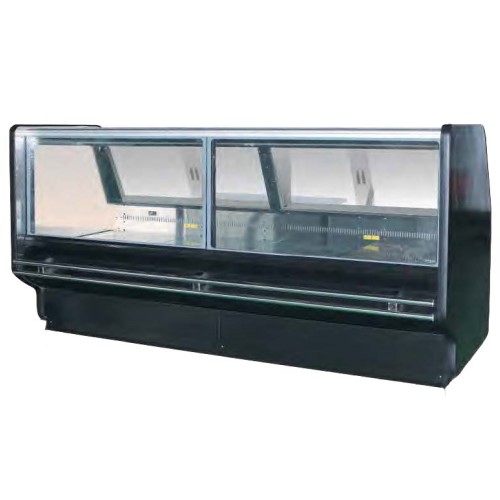 2.0m Self Contained Square Glass Butchery Display